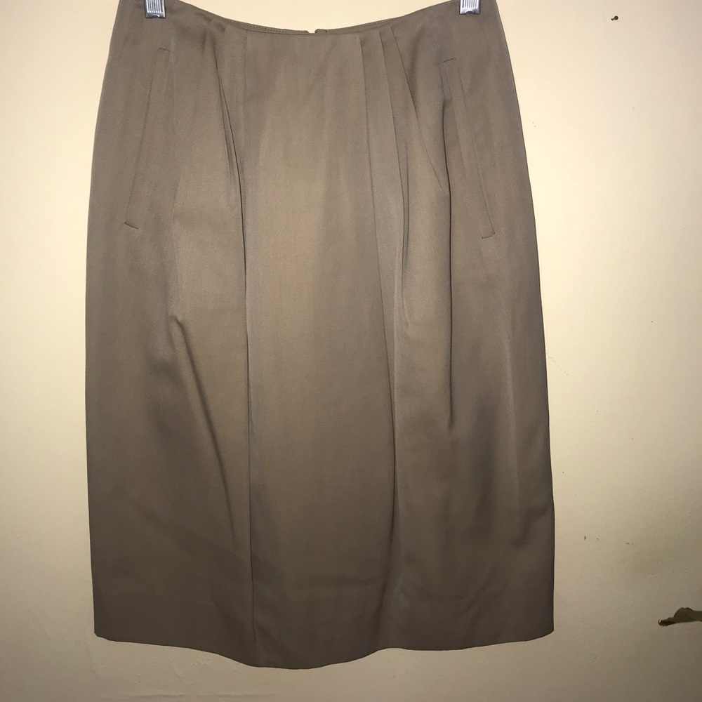 Khaki Giorgio Armani skirt.